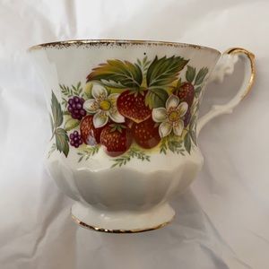 Beautiful teacup with strawberries 🍓